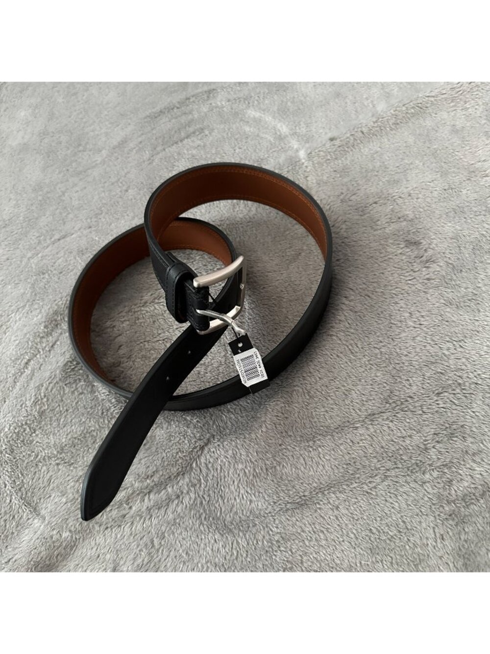 NWT Shinola Detroit Men's Leather Belt Black Size 36 Silver Buckle